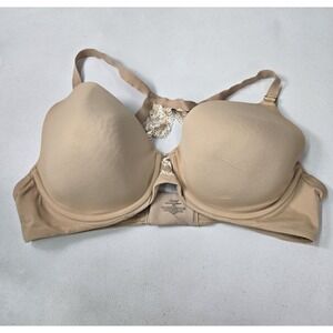 Soma Women Bra 38D Beige Embraceable‎ Racerback T Shirt Underwired Lace